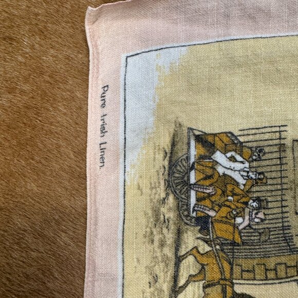 Vintage Guinness Brewery Dublin Linen Tea Towel 60s Irish Souvenir - Picture 6 of 7